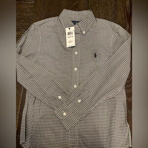 Ralph Lauren long sleeve button down Size:10/12 M